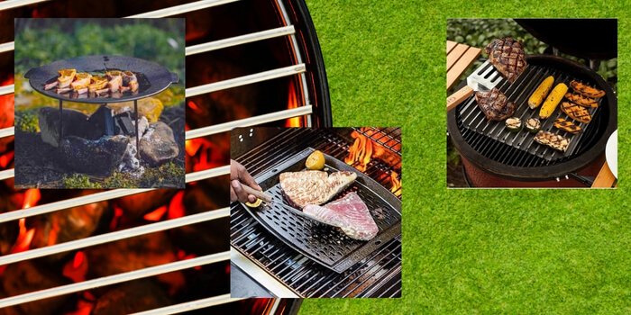 High-quality cast iron grilling accessories for outdoor barbecues