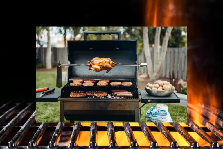 Charcoal Grill with Rotisserie