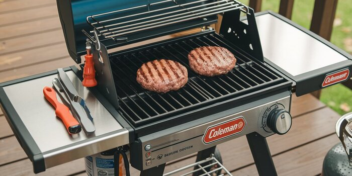 Portable Stand-Up Propane Grill